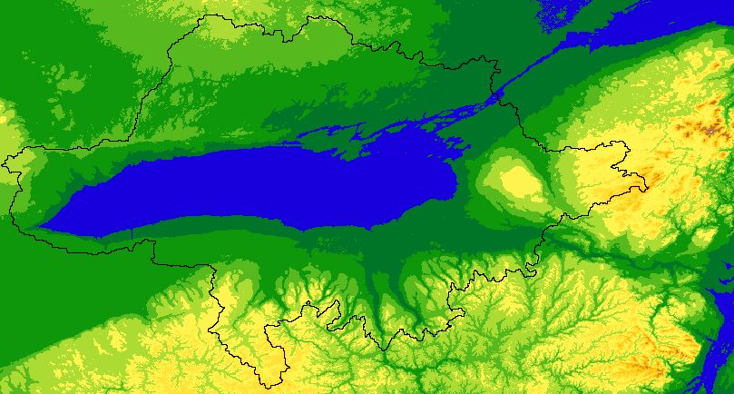 elevation map